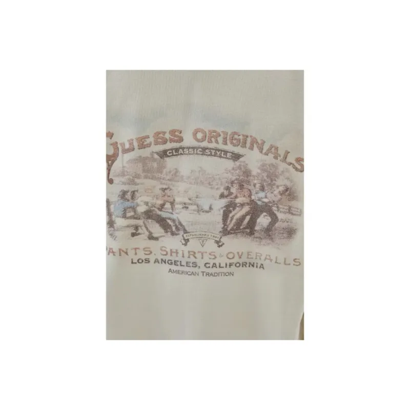 GUESS Originals Warranted Fleece Sweater Sweater Men's White-3