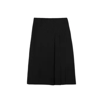 GUCCI Jacquard Silk Midi Skirt
