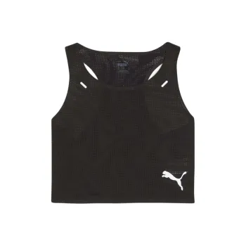PUMA RUN ULTRASPUN Women's Running Crop Top Sport Vests Women's Black
