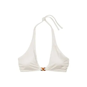 Victoria's Secret Chain-Link Bralette Bikini Top / CW Bikini Women's Coconut White
