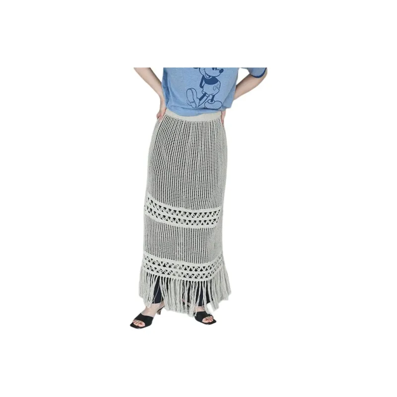 FREAK'S STORE Casual Long Skirt Women's Gray-0
