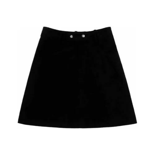 베이비문 블랙 여성 캐주얼 숏 스커트