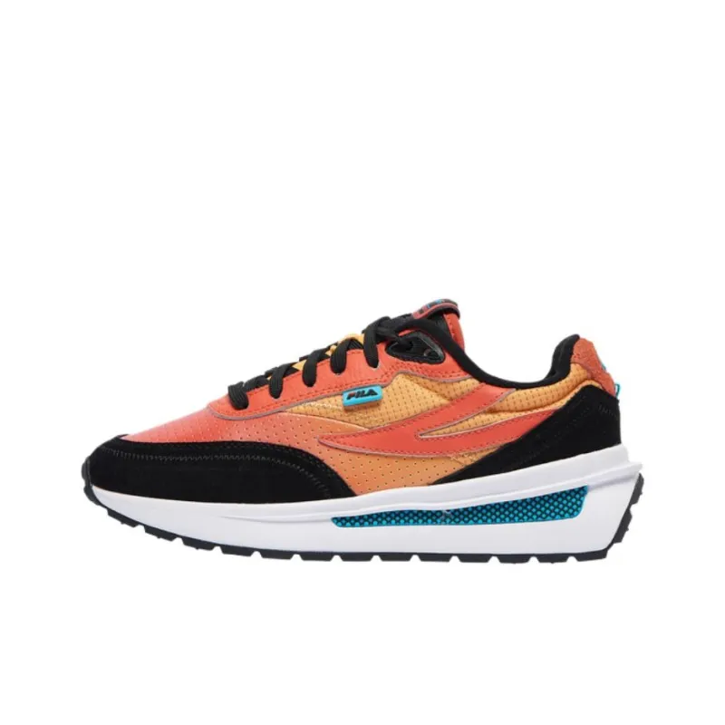 FILA Renno Cushioning Slip Resistant Low Top Running Shoes Men's Orange-0