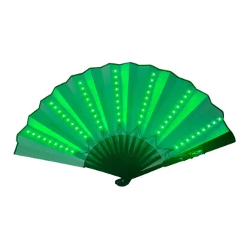 Pleasant Language Twill Damask And Silk Folding Fan