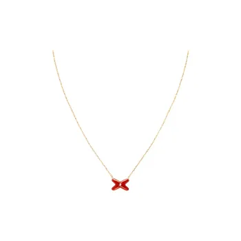 Chaumet Red Chalcedony Necklaces Women's