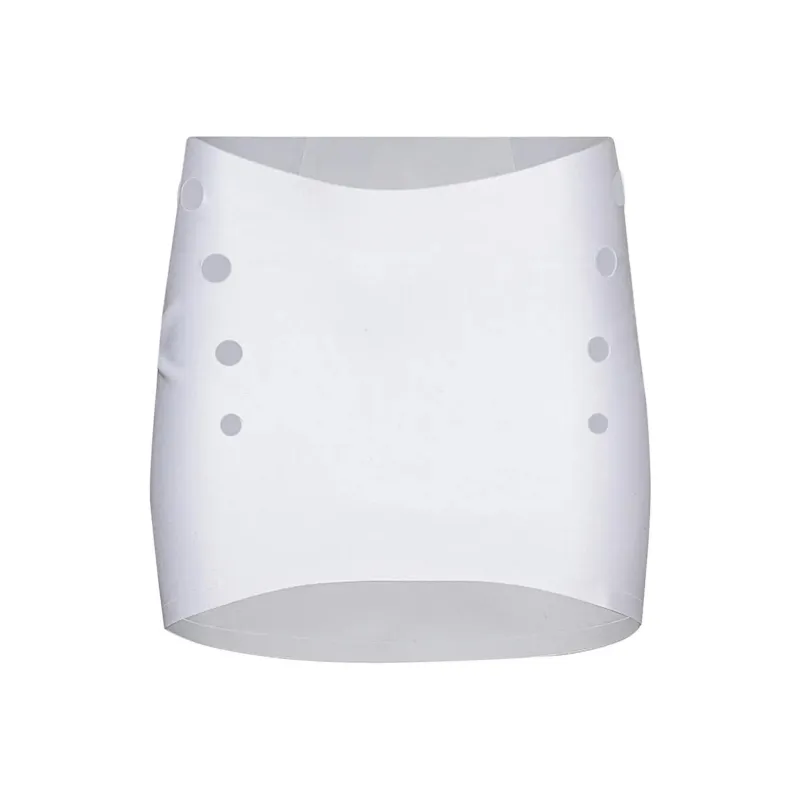 Jean Paul Gaultier Cyber Perforated Mini Skirt 'White'-0