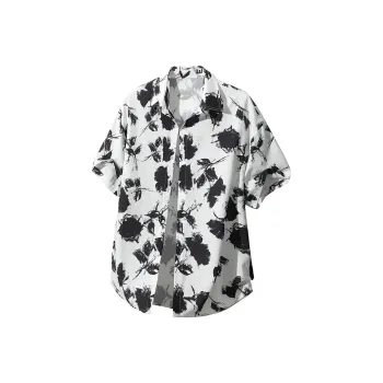 UF9193 Shirts Unisex Ink Flower Shadows