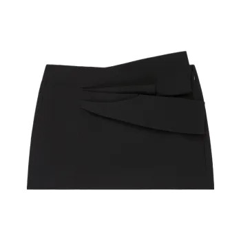 Givenchy Mid Rise Draped Mini Skirt