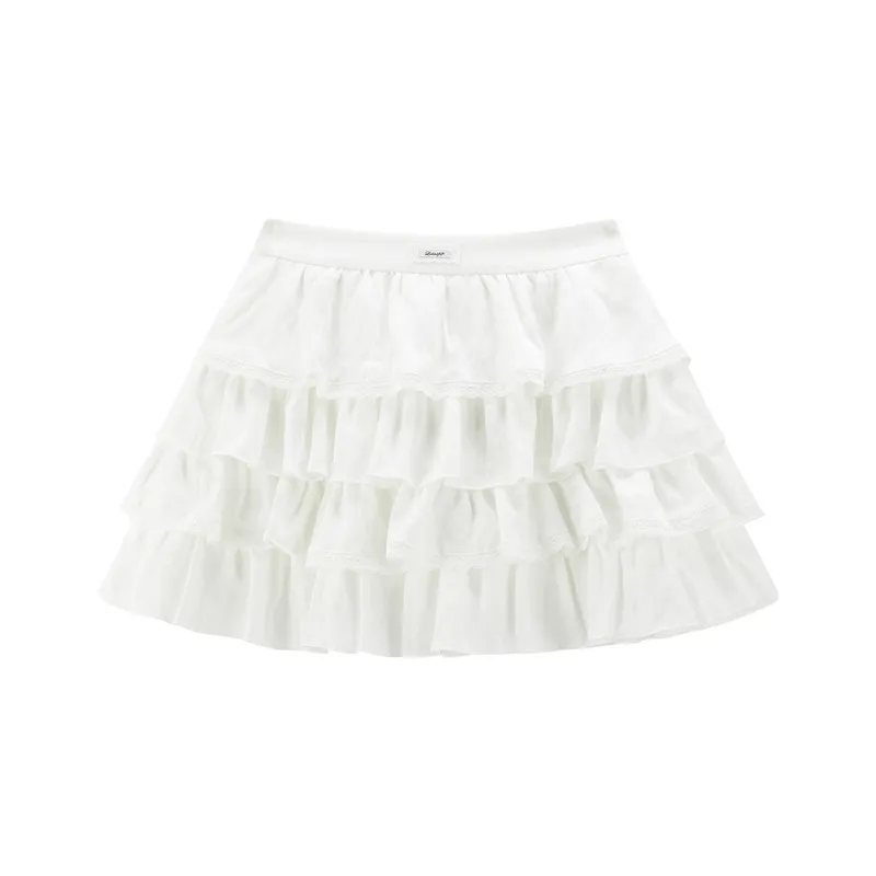LEDIN Casual Short Skirts Women's Mist White-0