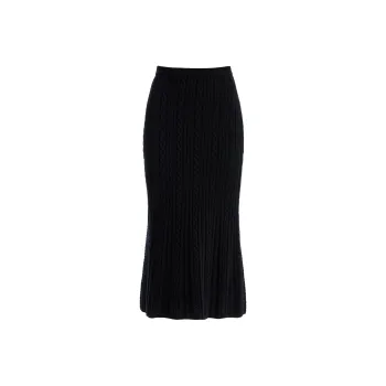 Alessandra Rich Knitted Midi Skirt