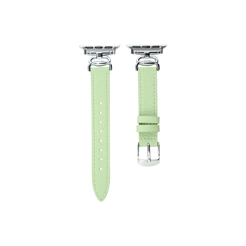 KVZUVUU Watch Band Apple Compatibility Cowhide Leather Material-5