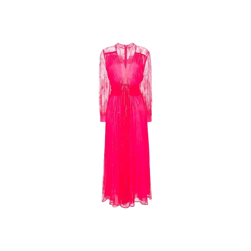 PINKO SS24 Long-Sleeved Dresses Women's Fuchsia-0