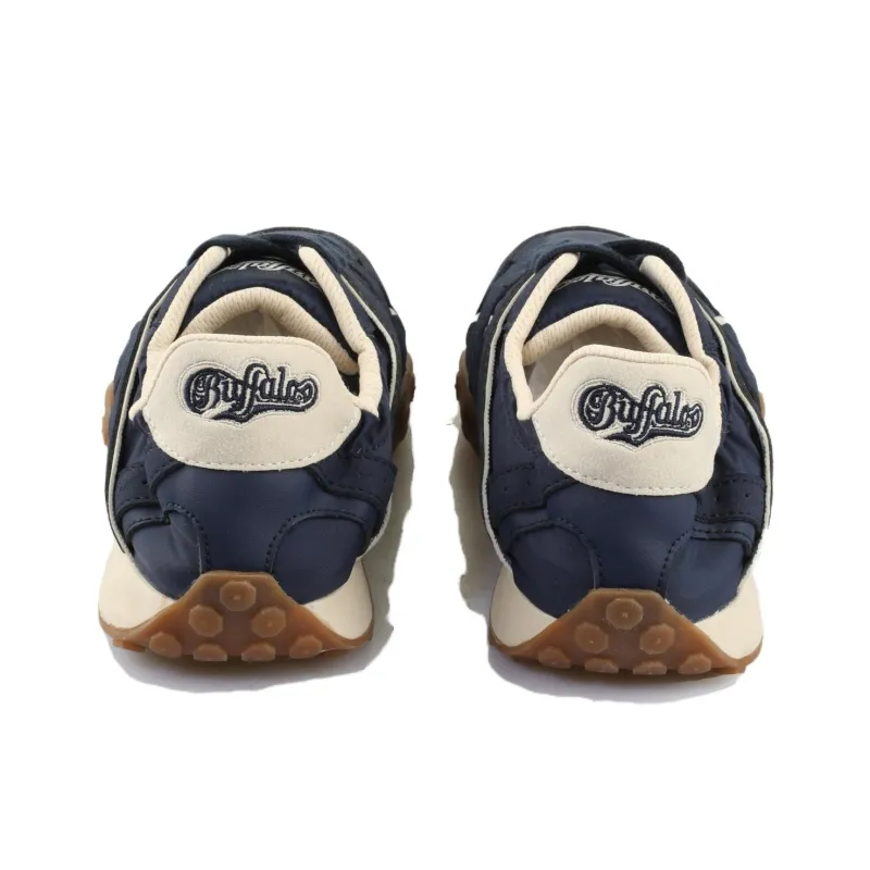 Buffalo Low Top Skateboard Shoes Unisex Dark Blue-3
