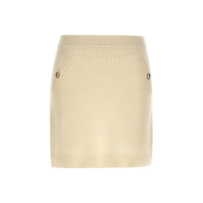 MICHAEL MICHAEL KORS Ribbed Stretched Mini Skirt-0