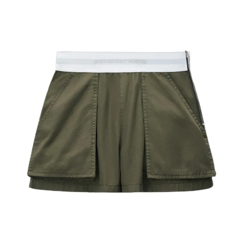 Alexander Wang High-Waisted Cargo Rave Shorts-0