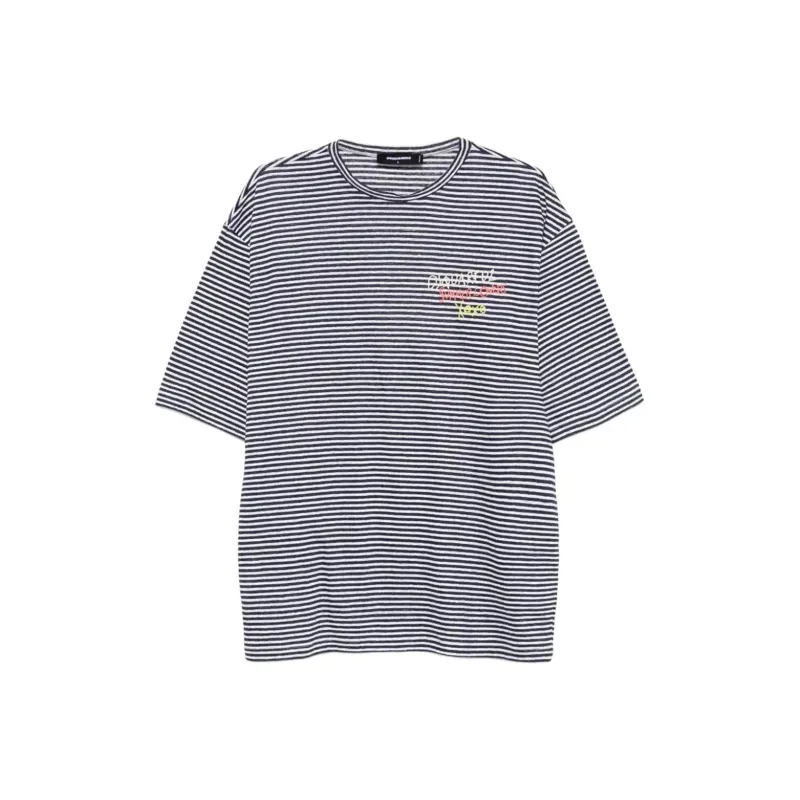 DSQUARED2 Logo embroidered T shirt-0