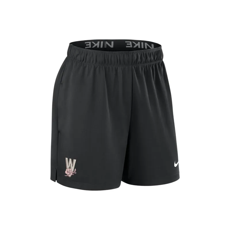 Nike Washington Nationals Authentic Collection City Connect Sports Shorts Women's Black-0