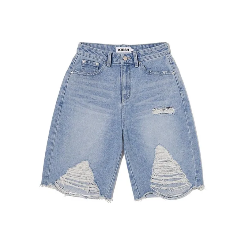 Kirsh SS24 Denim Shorts Women's Light Blue-0