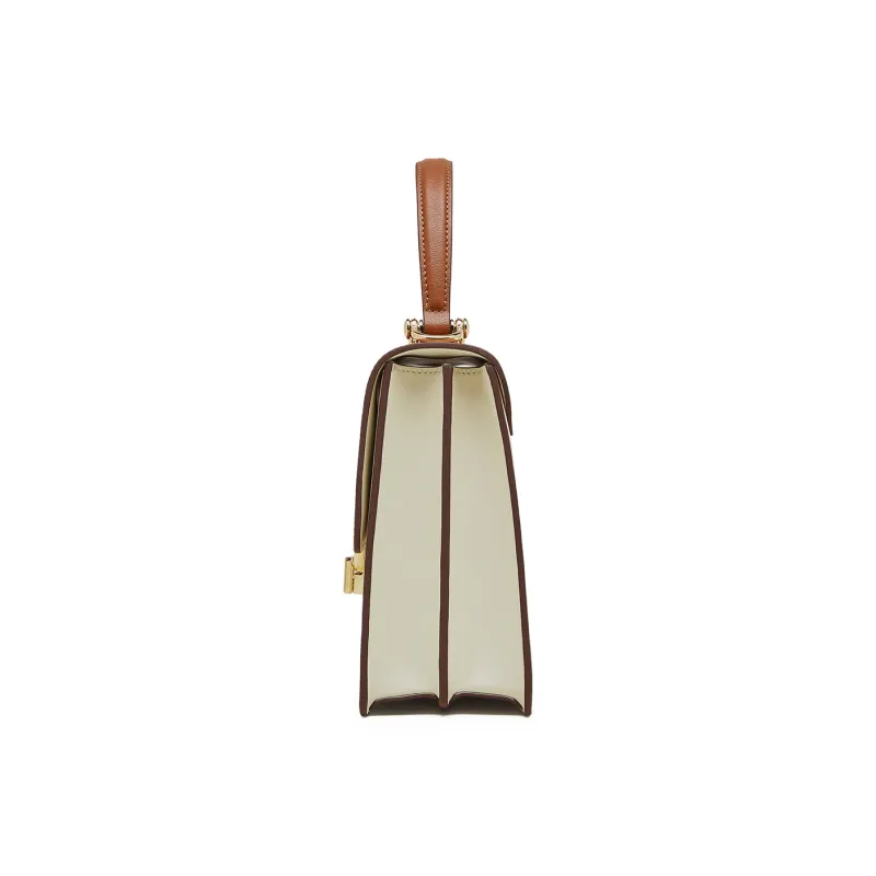 PIERRE CARDIN Genuine Cow Leather Shoulder Bag, Crossbody Bag, Handbag Regular Women's Beige-29