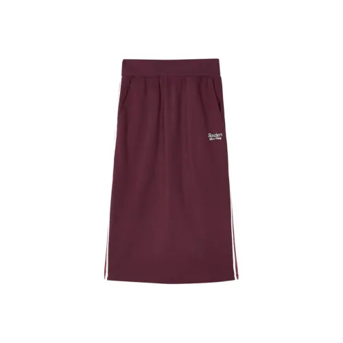 Skechers AW24 Casual Long Skirts Women's Burgundy