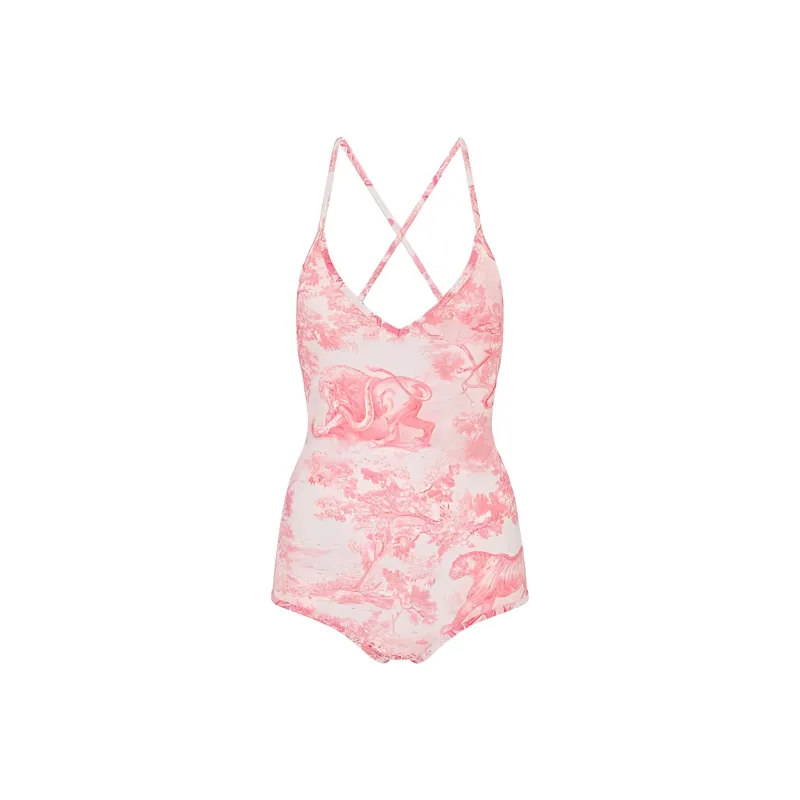 DIOR DIORIVIERA FW24 One piece Swimsuit Women's Candy Pink-0