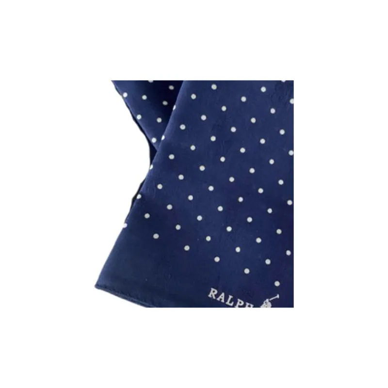 Polo Ralph Lauren Cotton Silk Scarves Unisex Blue-2