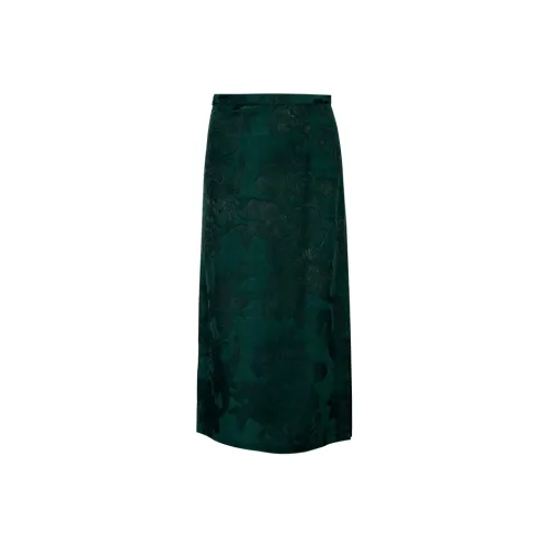 ROSESTUDIOBYGUOPEI Casual Long Skirts Women's Green