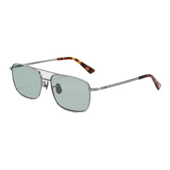 Fakeme Β Titanium Aviator Sunglasses Unisex Silver