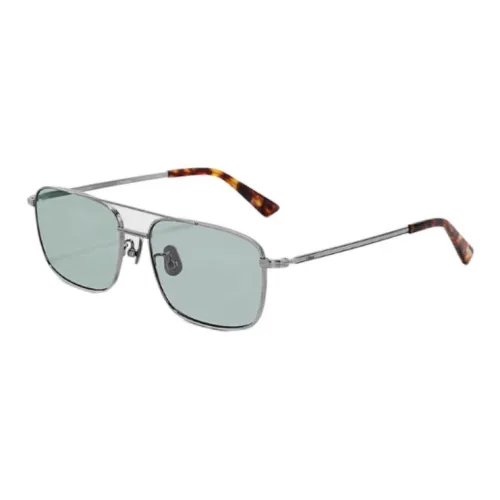 Fakeme Β Titanium Aviator Sunglasses Unisex Silver