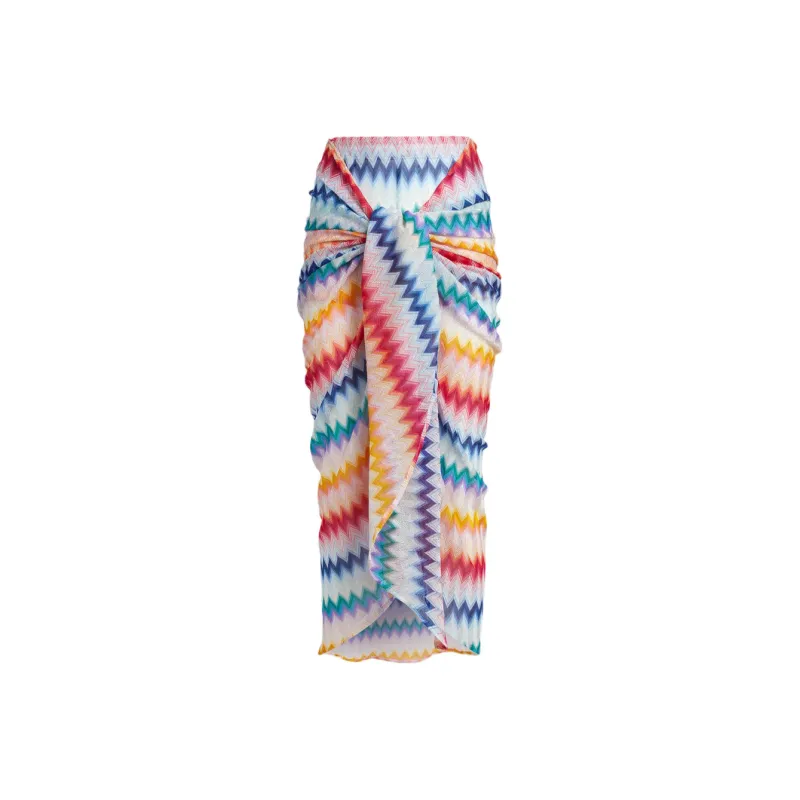 MISSONI Zigzag Cover-Up Lurex Trousers-0