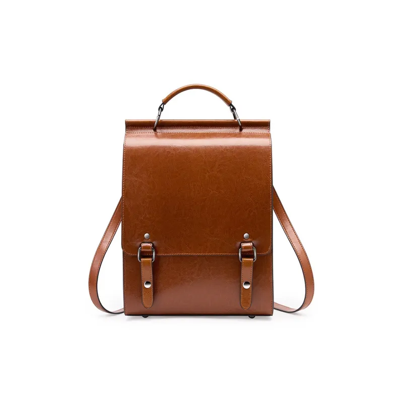 Bullrun Cow Leather Backpack Women's Multicolor-4