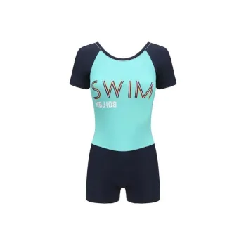 DECATHLON One piece Swimsuit Women's Teal/Dark Navy Blue