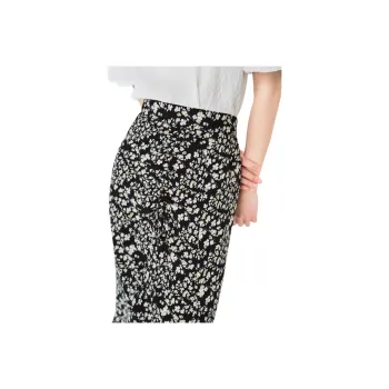 TKY SHOP Casual Long Skirt Women's White Flower