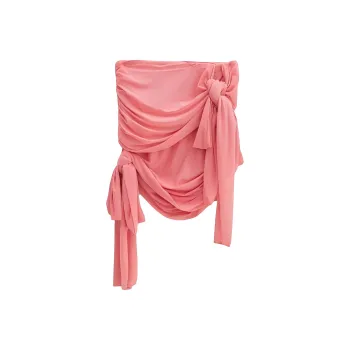 Blumarine Sash detailing Asymmetric Miniskirt
