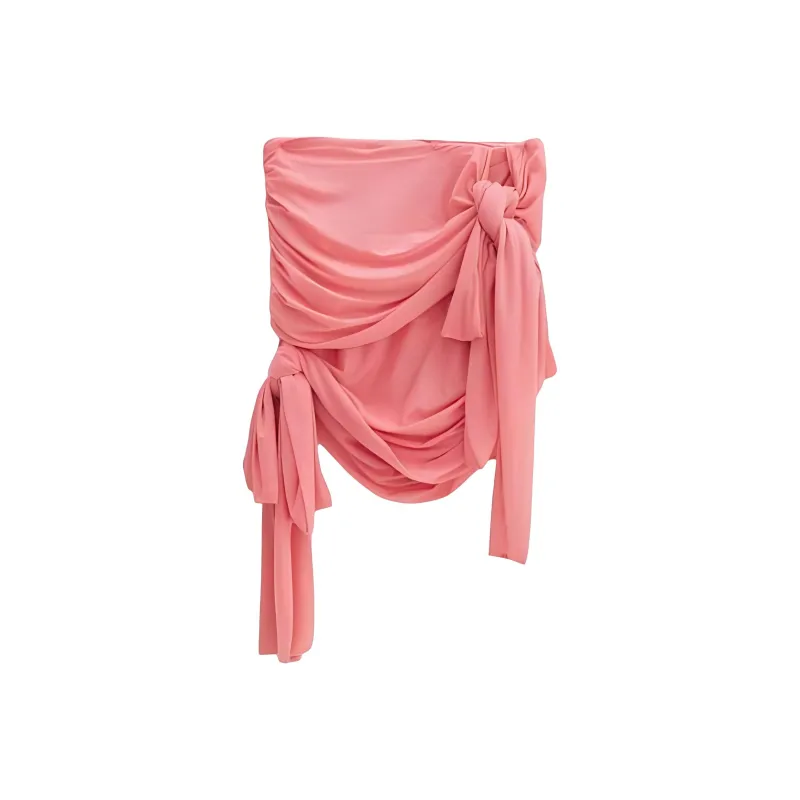 Blumarine Sash detailing Asymmetric Miniskirt-0