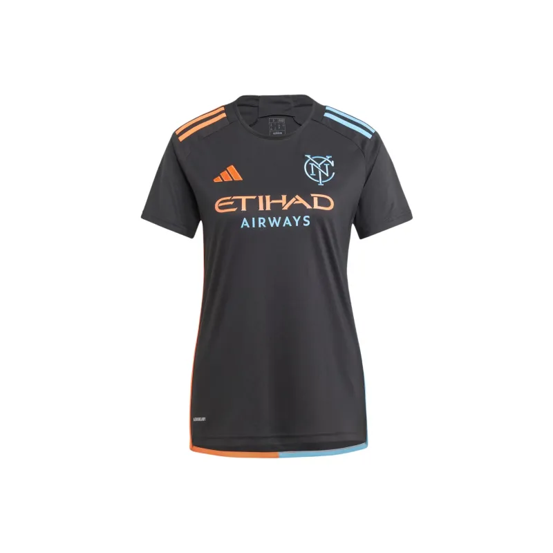 Adidas New York City Fc 24/25 Away Jersey Soccer Jerseys Fan Edition New York City Away Women's Black-0