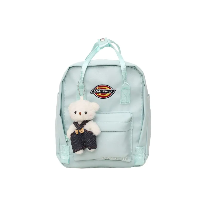 WICKBUEN Nylon Backpack Women's Custard/Light Aqua Blue/Mint Green/Black-12