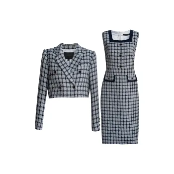 ROEYSHOUSE Skirt Set Women's Black White
