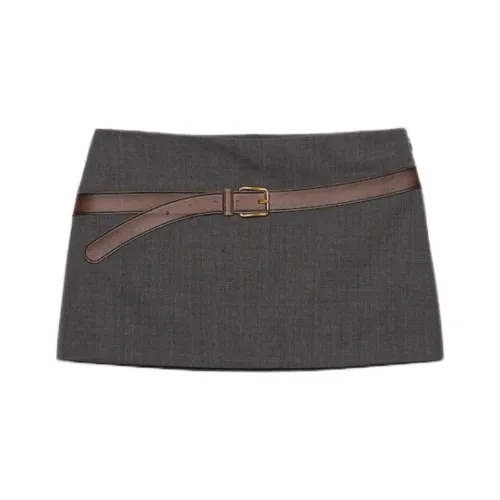 PRADA SS25 Spring Summer Women's Apparel Collection Casual Short Skirts Women's Gray