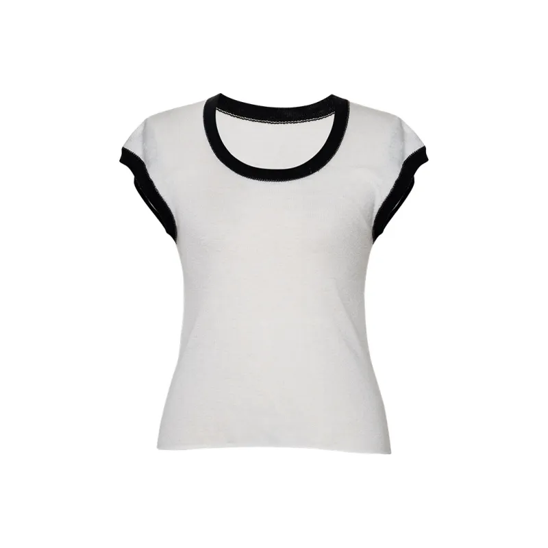 ROEYSHOUSE Drop Shoulder Sleeve T Shirt Women's-0