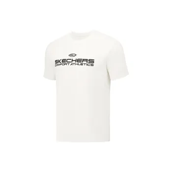 Skechers GODRIskx Classic Sports Collection T Shirt Unisex Marshmallow White
