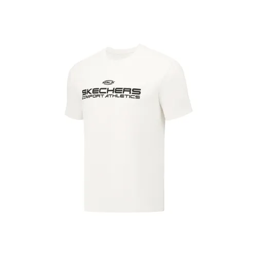Skechers GODRIskx Classic Sports Collection T Shirt Unisex Marshmallow White