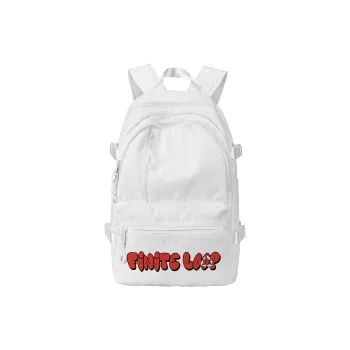 FINITE LOOP Recycled Material Backpack Regular Unisex White