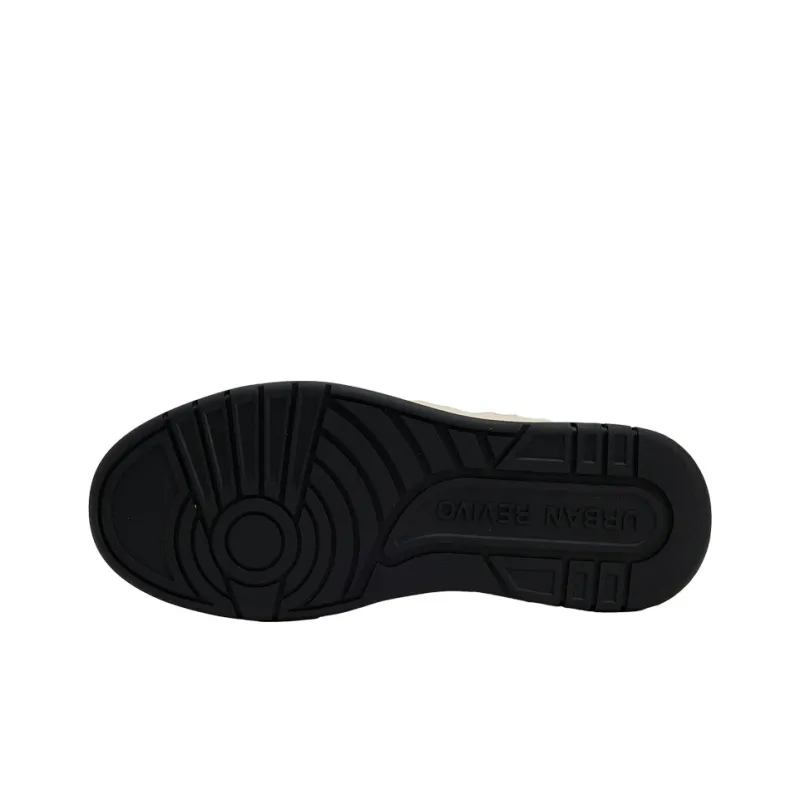 URBAN REVIVO Mid Top Casual Shoes Men's Black-3