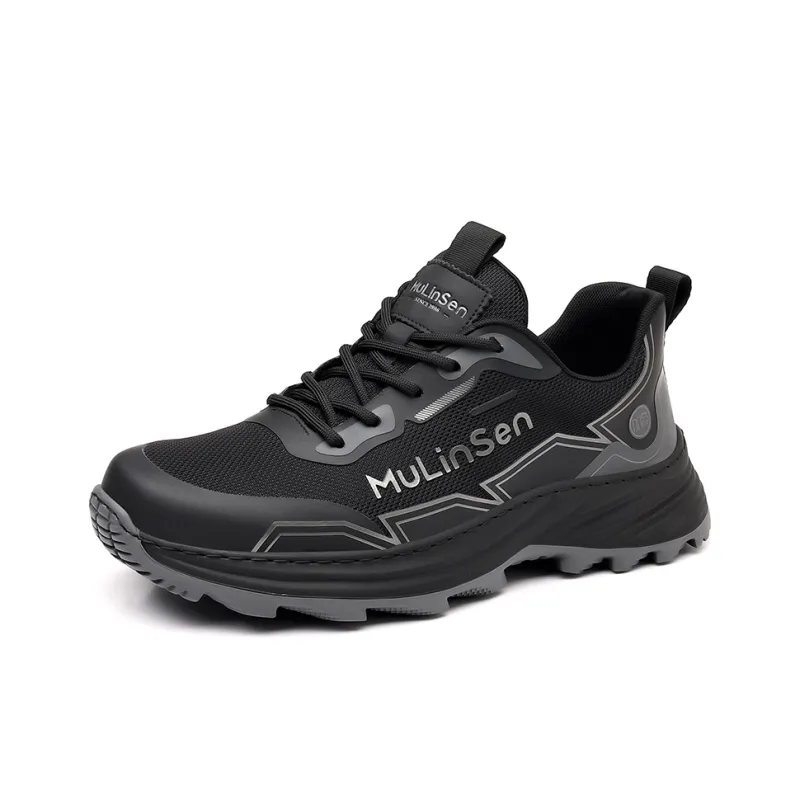 Mulinsen Casual Shoes Men Low Top Black/Khaki-0