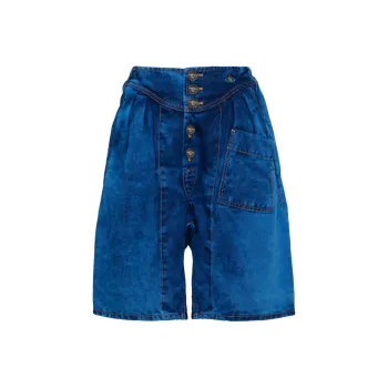 Vivienne Westwood Denim Shorts Women's Royal Blue