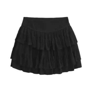 Hollister Casual Short Skirts Women's Black