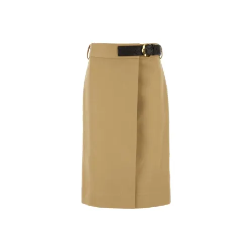 Bottega Veneta Slit Detailed Midi Skirt