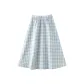 Blue Plaid (Semi-Elastic Waistband)