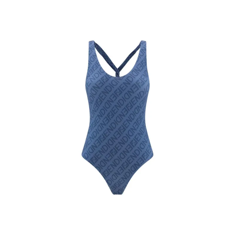 FENDI One piece Swimsuit Women's Blue-0